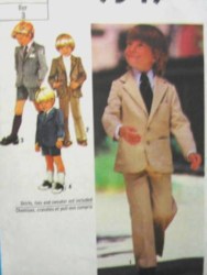 9349 1979 BOYS SUIT JACKET,LONG-SHORT PANTS PATTERN 3